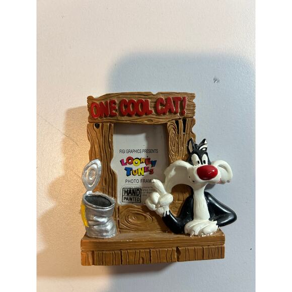 Sylvester ONE COOL CAT! Stand Ups Picture Frame 1994 FIGI Graphics Looney Tunes - Picture 1 of 4
